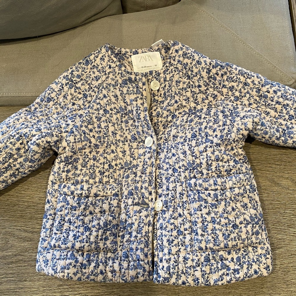 Zara kids floral coat